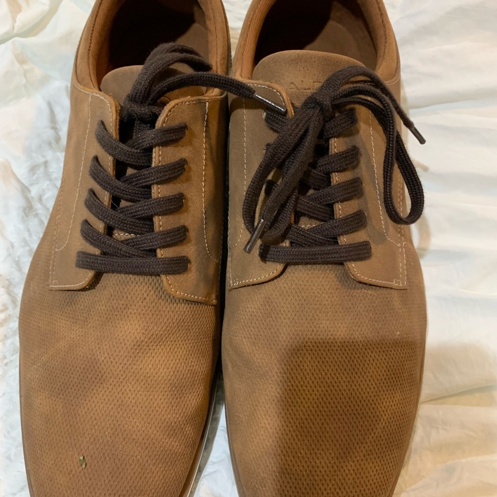 Brown Aldo dress shoes, size 12 mens. Only worn once